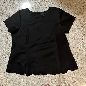 3 for $25 Liquid black peplum - size 20 black- polyester and spandex
